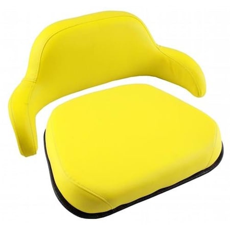 Aftermarket SR65444 Cushion Set, Yellow Vinyl 2 pc Fits John Deere SR65444-HYC
